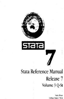 Stata reference manual: release 7
