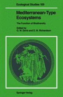 Mediterranean-Type Ecosystems: The Function of Biodiversity