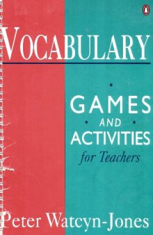 Teacher Resources, Vocabulary Games and Activities for Teachers