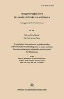 Grundsätzliche Untersuchungen hydrodynamischer und mechanischer Gesetzmäßigkeiten an einem nach dem Scheibenverteilerprinzip arbeitenden Einspritzsystem für Ottomotoren