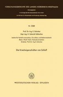 Die Kriecheigenschaften von Schluff