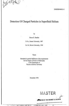 Detection of Charged Particles in Superfluid Helium [thesis]