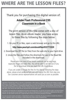 Adobe Flash Professional CS5 Classroom in a Book