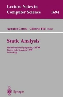 Static Analysis: 6th International Symposium, SAS’99 Venice, Italy, September 22–24, 1999 Proceedings