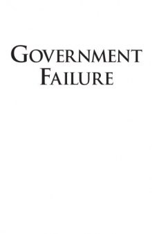 Government failure: A primer in public choice