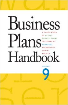 Business Plans Handbook Volume 9