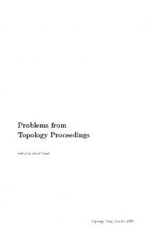 Problems from Topology Proceedings Topology Atlas