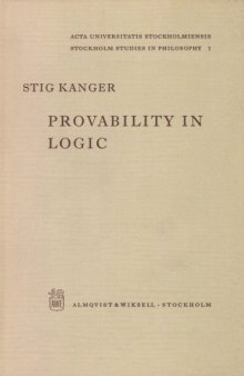 Provability in Logic
