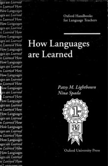 How Languages Are Learned (Oxford Handbooks for Language Teachers)