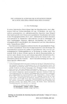 Die lateinisch-altrunische Kontakthypothese im Lichte der sprachhistorischen Evidenz Volume 127, Issue 2