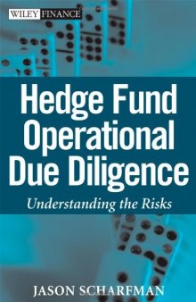 Hedge Fund Operational Due Diligence: Understanding the Risks (Wiley Finance)