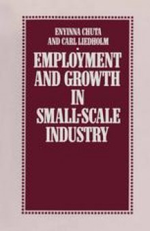 Employment and Growth in Small-Scale Industry: Empirical Evidence and Policy Assessment from Sierra Leone
