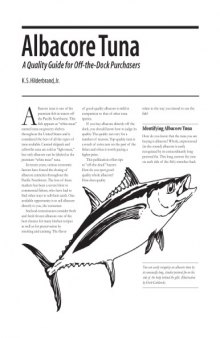 Albacore tuna : a quality guide for off-the-dock purchasers