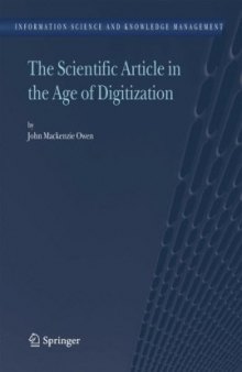 The Scientific Article in the Age of Digitization (Information Science and Knowledge Management)