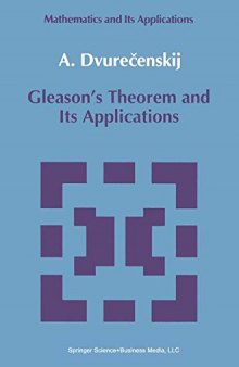 Gleason's theorem and its applications