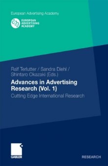 Advances in Advertising Research 1: Cutting Edge International Research