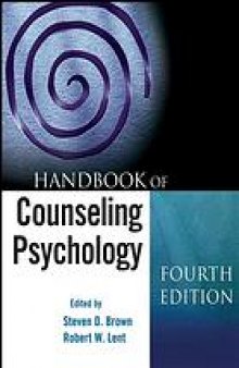 Handbook of counseling psychology