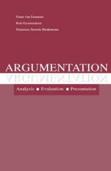 Argumentation: Analysis, Evaluation