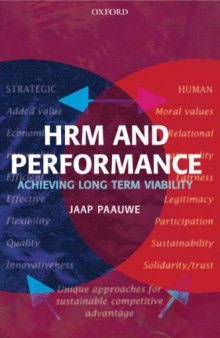 HRM and Performance: Achieving Long-Term Viability