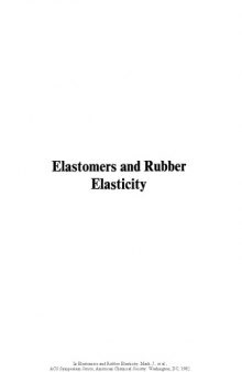 Elastomers and Rubber Elasticity