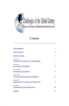 Challenges of the Global Century: Report of the Project on Globalization and National Security 2001