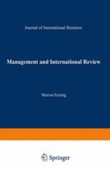 Management International Review: Strategic Issues in International Human Resource Management