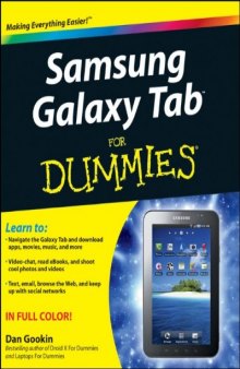 Samsung Galaxy Tab For Dummies (For Dummies (Computer Tech))