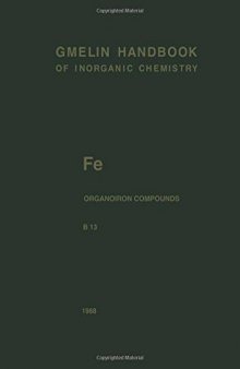 Fe Organoiron Compounds Part B13: Mononuclear Compounds 13