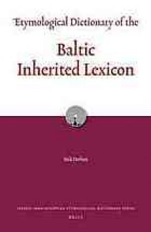 Etymological dictionary of the Baltic inherited lexicon
