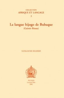 La langue bijogo de Bubaque (Guinée Bissau) 