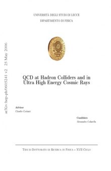 QCD at hadron colliders and in Ultra High Energy Cosmic Rays