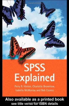SPSS explained
