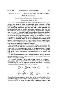 On the stability of gaseous stellar structures