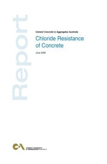 Chloride Resistance of Concrete 