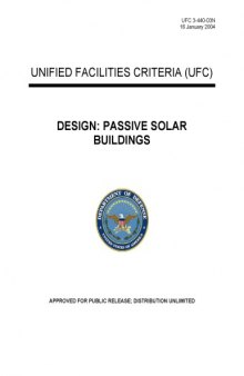 Passive Solar Buildings UFC 3-440-03 - US DOD