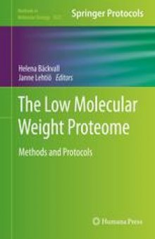 The Low Molecular Weight Proteome: Methods and Protocols