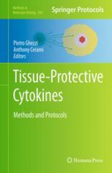 Tissue-Protective Cytokines: Methods and Protocols