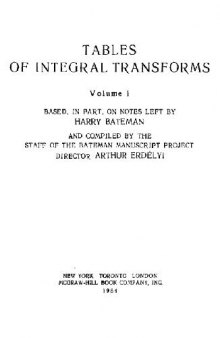 Таблицы интегральных преобразований. Преобразования Фурье, Лапласа, Меллина