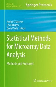 Statistical Methods for Microarray Data Analysis: Methods and Protocols