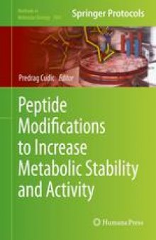 Peptide Modifications to Increase Metabolic Stability and Activity