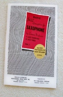 Basic Jazz Conception for Saxophone Volume 1