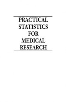 Practical statistics for medical research