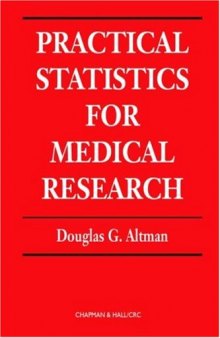 Practical statistics for medical research