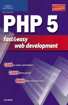 PHP 5 Fast and Easy Web Development (Fast and Easy Web Development)
