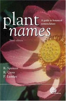 Plant names : a guide to botanical nomenclature