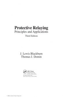 Protective Relaying - Principles and Applns