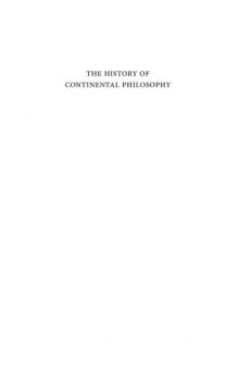 The History of Continental Philosophy, Volume 7: After Poststructuralism: Transitions and Transformations