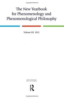 The new yearbook for phenomenology and phenomenological philosophy. 12, 2012