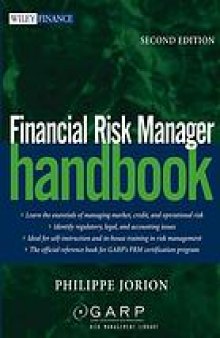 Financial risk manager handbook