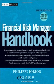 Financial Risk Manager Handbook, 5th edition